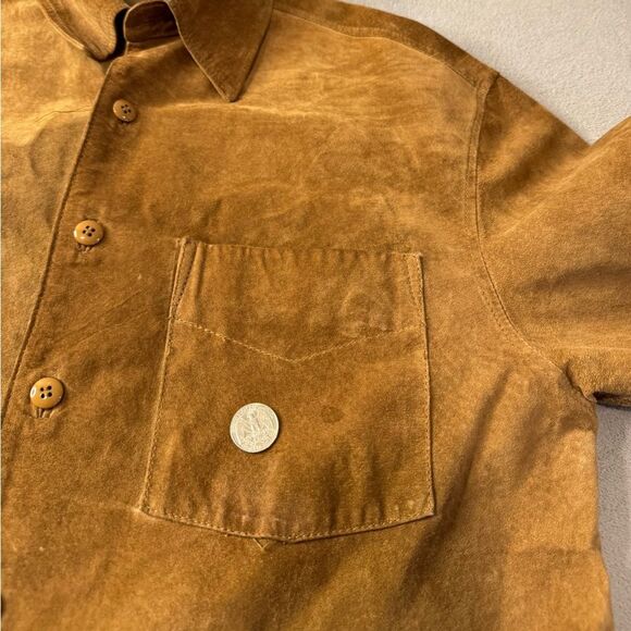 Men's Brown Suede Jacket - Picture 7 of 16
